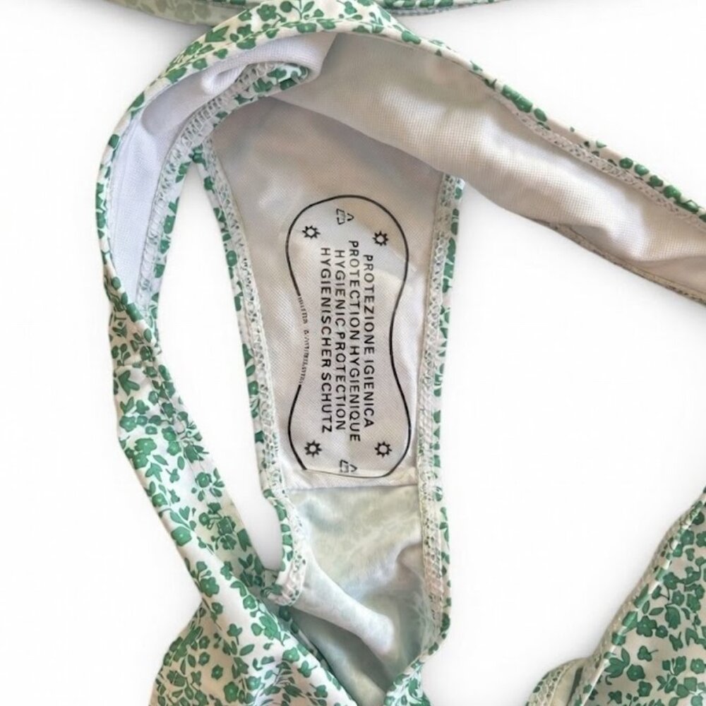 ☘️ NWOT Blooming Jelly Green Floral Bikini Set ☘️ Size Medium ☘️ - Picture 6 of 6